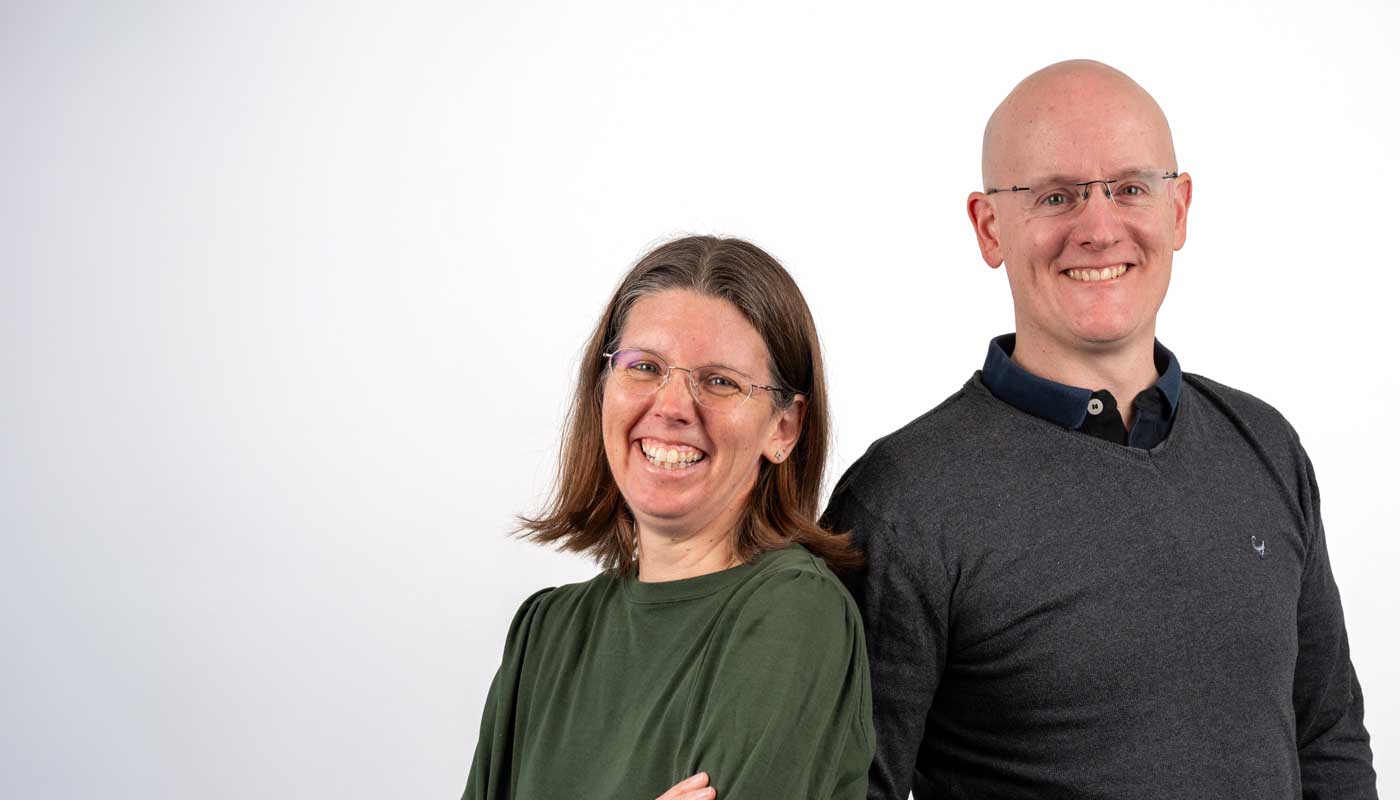 Lucy and Chris the owners of Front Page Advantage